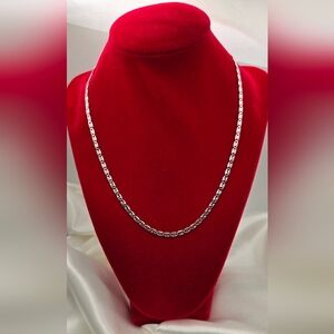 Sterling Silver 925 Italian Valentino Chain Necklace